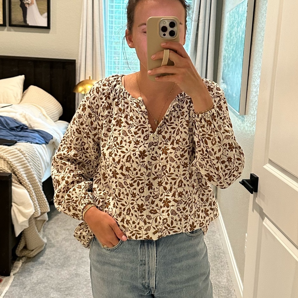 Old Navy floral shirt